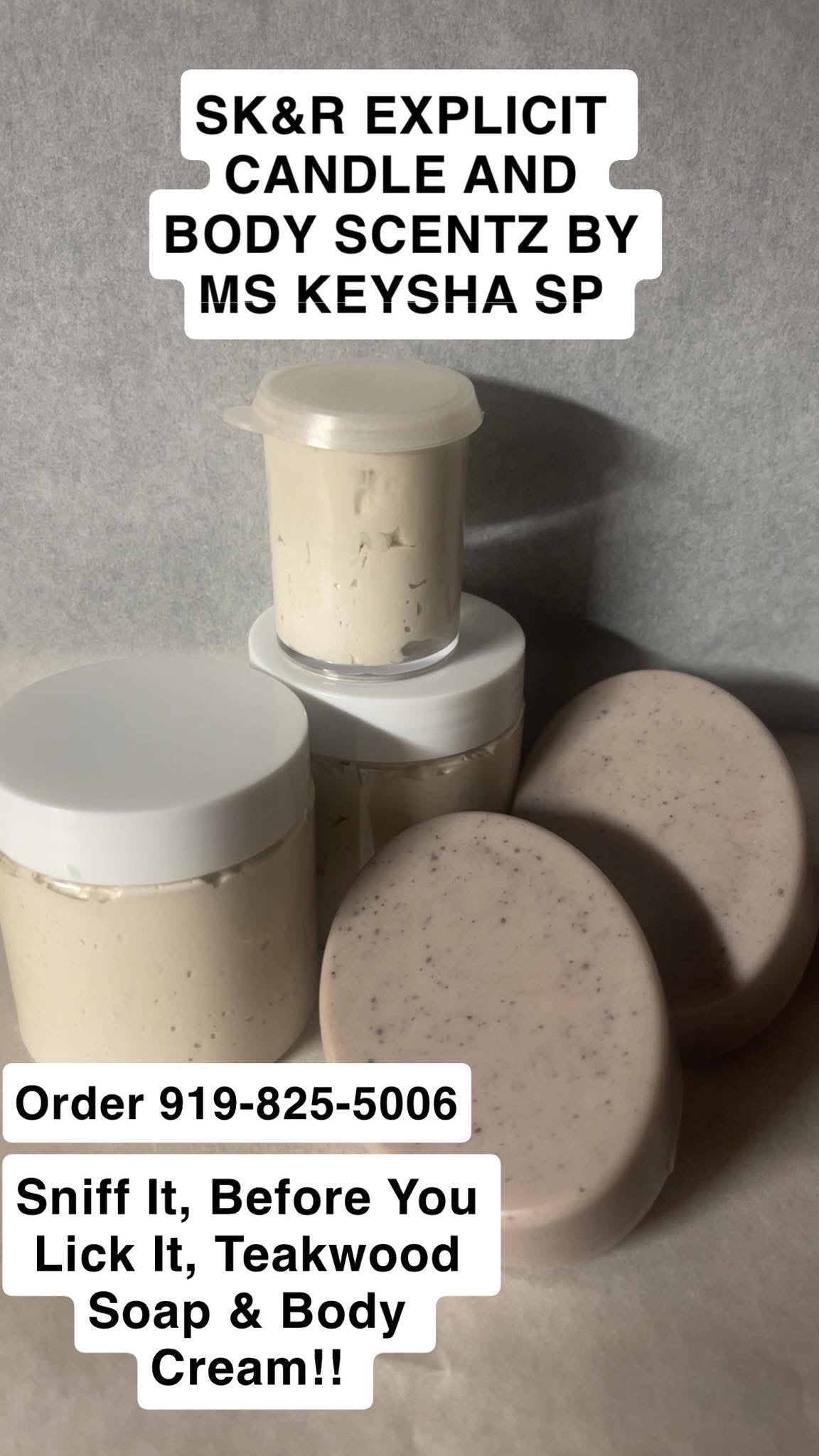 GOAT MILK SHEA BUTTER “SNIFF IT BEFORE YOU LICK IT” SOAP TEAKWOOD