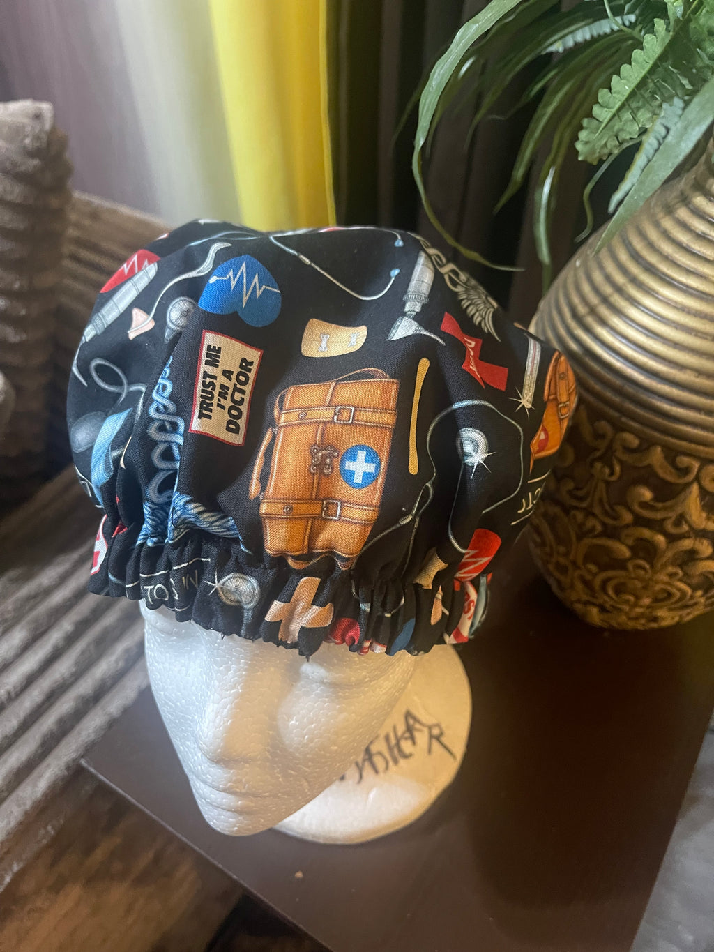 (B)ONE SIDE WITH NURSE BONNETS INITIALS