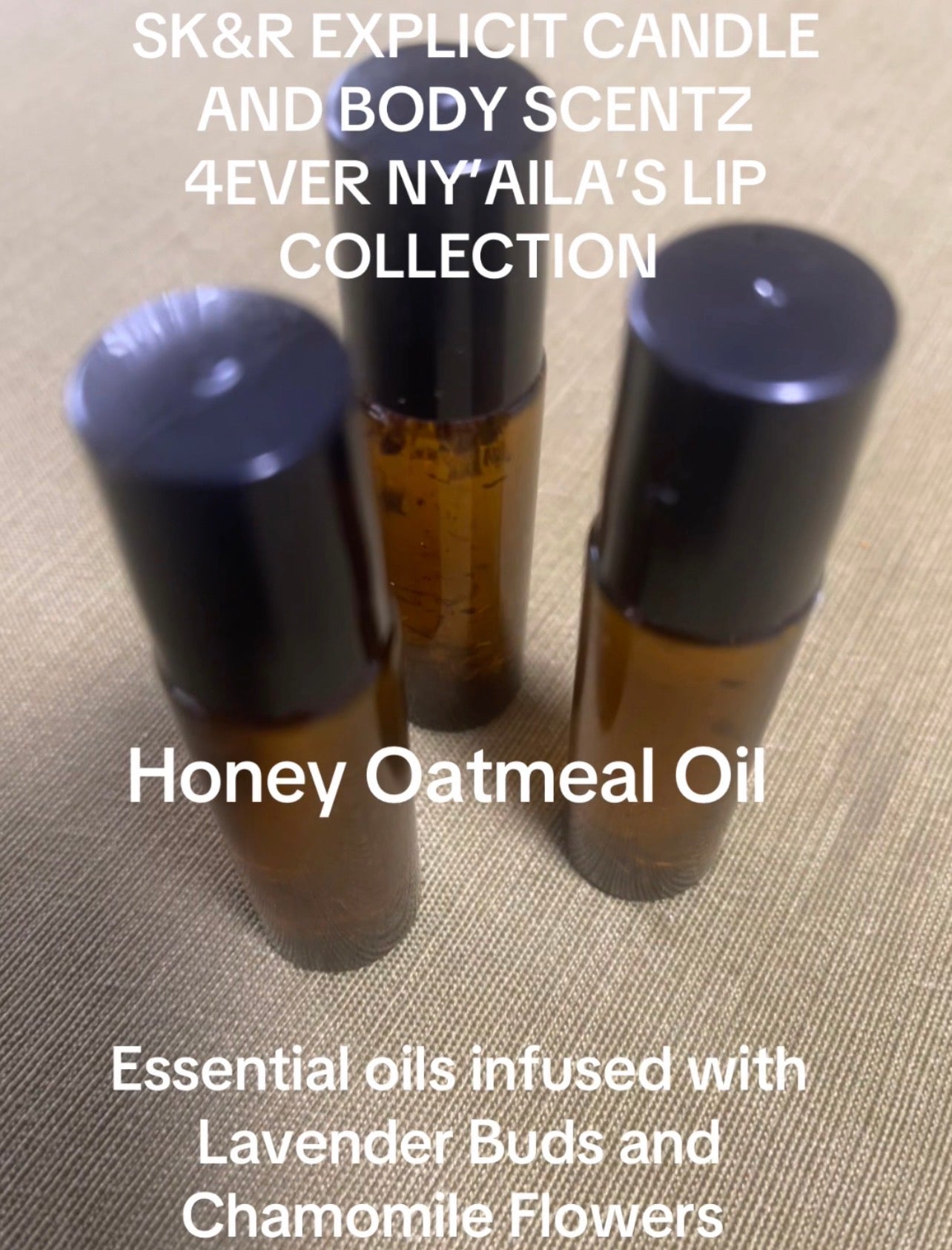 HONEY OATMEAL BODY HAIR BEARD OIL (0.27)OZ