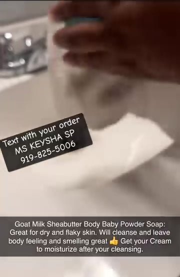 GOAT MILK SHEA BUTTER BABY POWDER SOAP