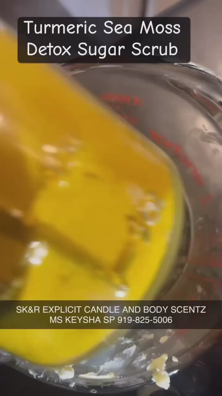 TURMERIC SEA-MOSS DETOX SUGAR SCRUB 8OZ