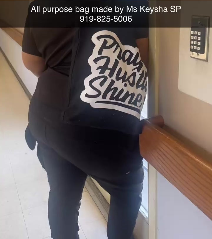 Z PRAY HUSTLE SHINE (SET) SHIRT AND BAG